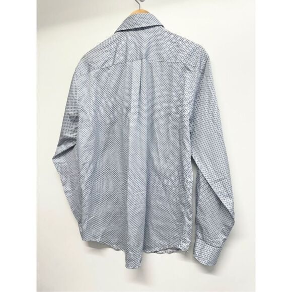 Peter Millar Button‎ Down Shirt Long Sleeve Size Large Blue 100% Cotton Casual - Picture 3 of 6